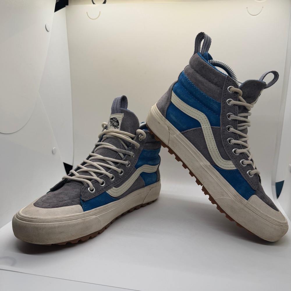 Vans Sk8-Hi MTE-2 Blue Grey Primaloft Waterproof Sneakers Mens 6 Womens 7.5